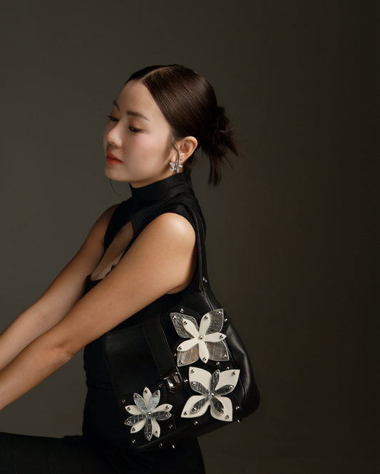 LIAÜ IRON FAIRY Black Shoulder Bag